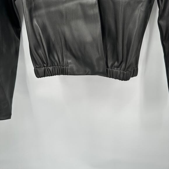 EVEREVE NWT Nylah Faux Leather Surplice Top // XS - Picture 8 of 13